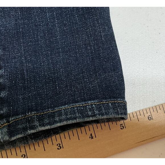 Paradise Mine Woman's High Rise Denim Skinny Blue Jeans Size 29 Made In USA - Picture 9 of 11